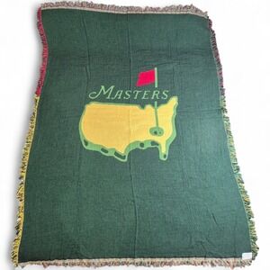 VTG Masters Golf Throw Blanket USA Made 70x52 New Old Stock Augusta